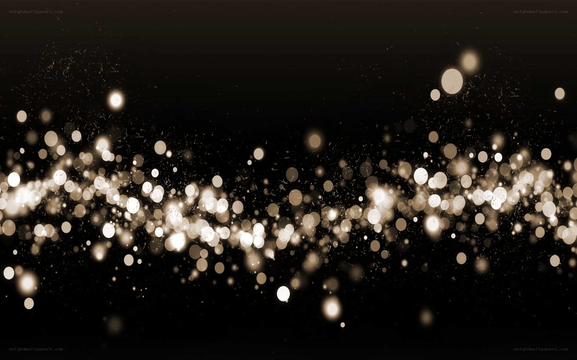 golden bokeh lights