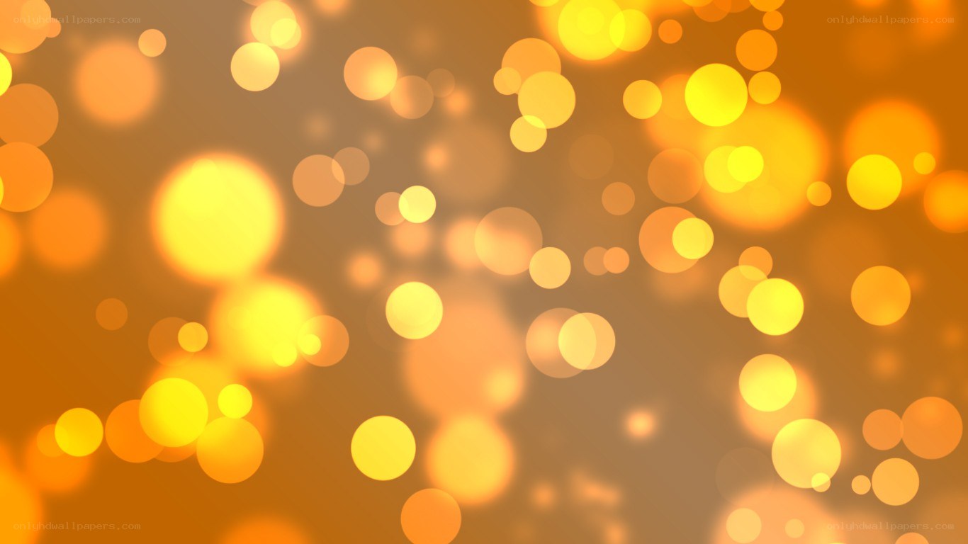 golden bokeh lights