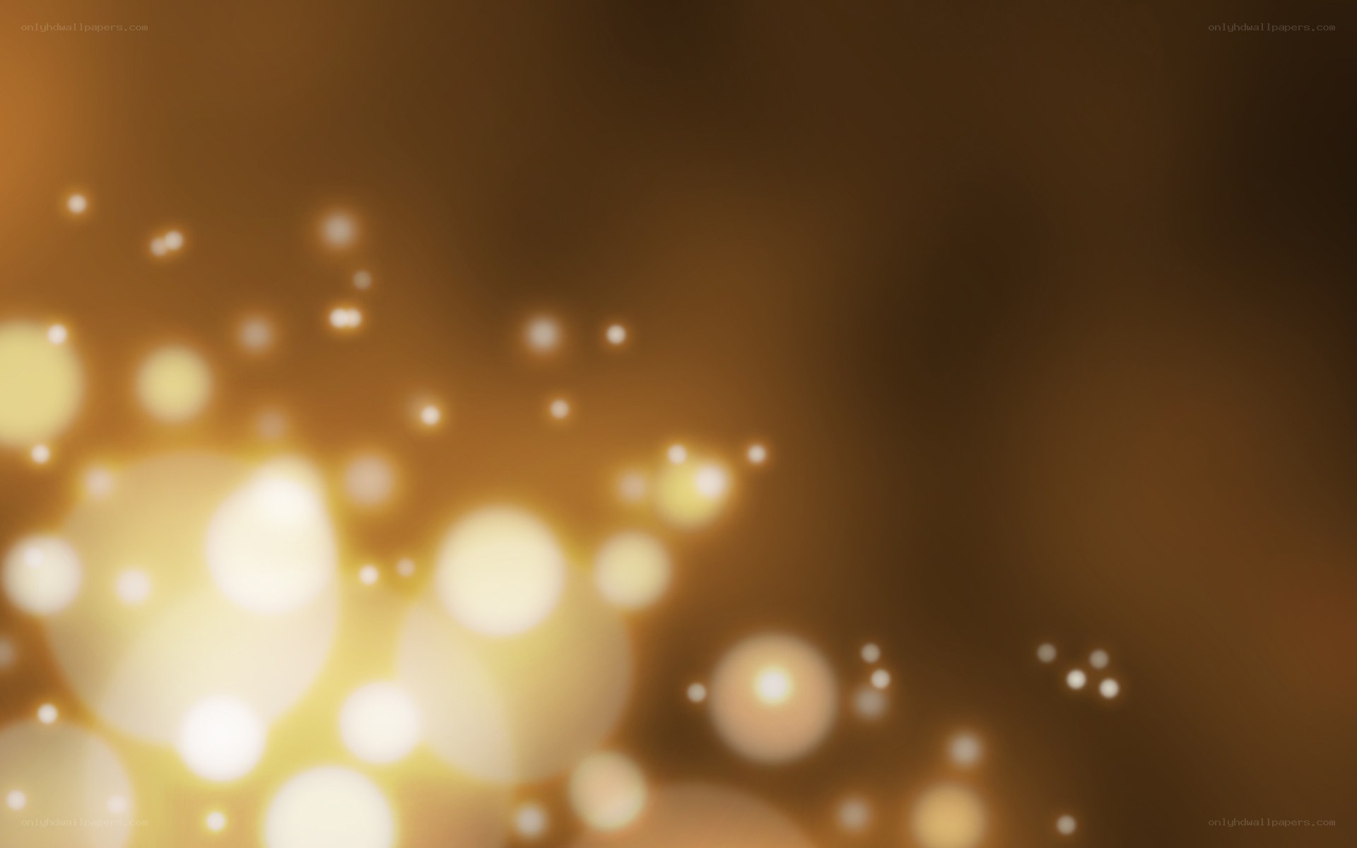 golden bokeh lights