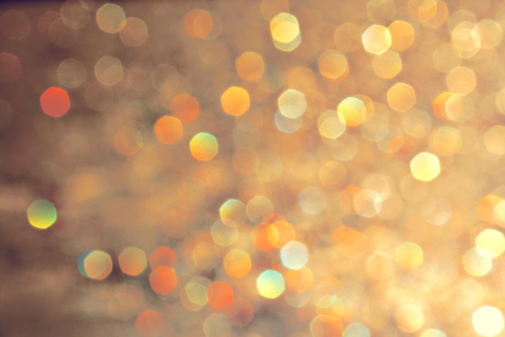 golden bokeh lights