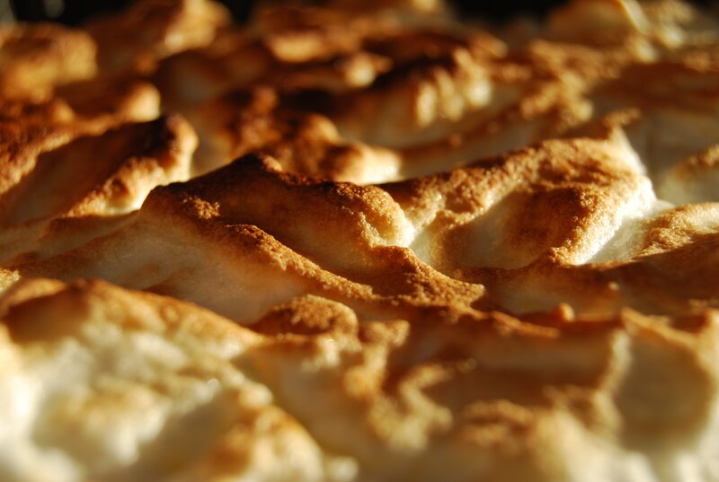 golden-brown meringue dessert