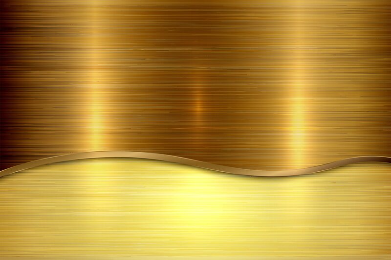 Golden Brushed Metal Texture — Gold