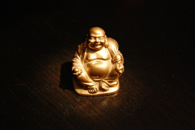 Golden Buddha figurine