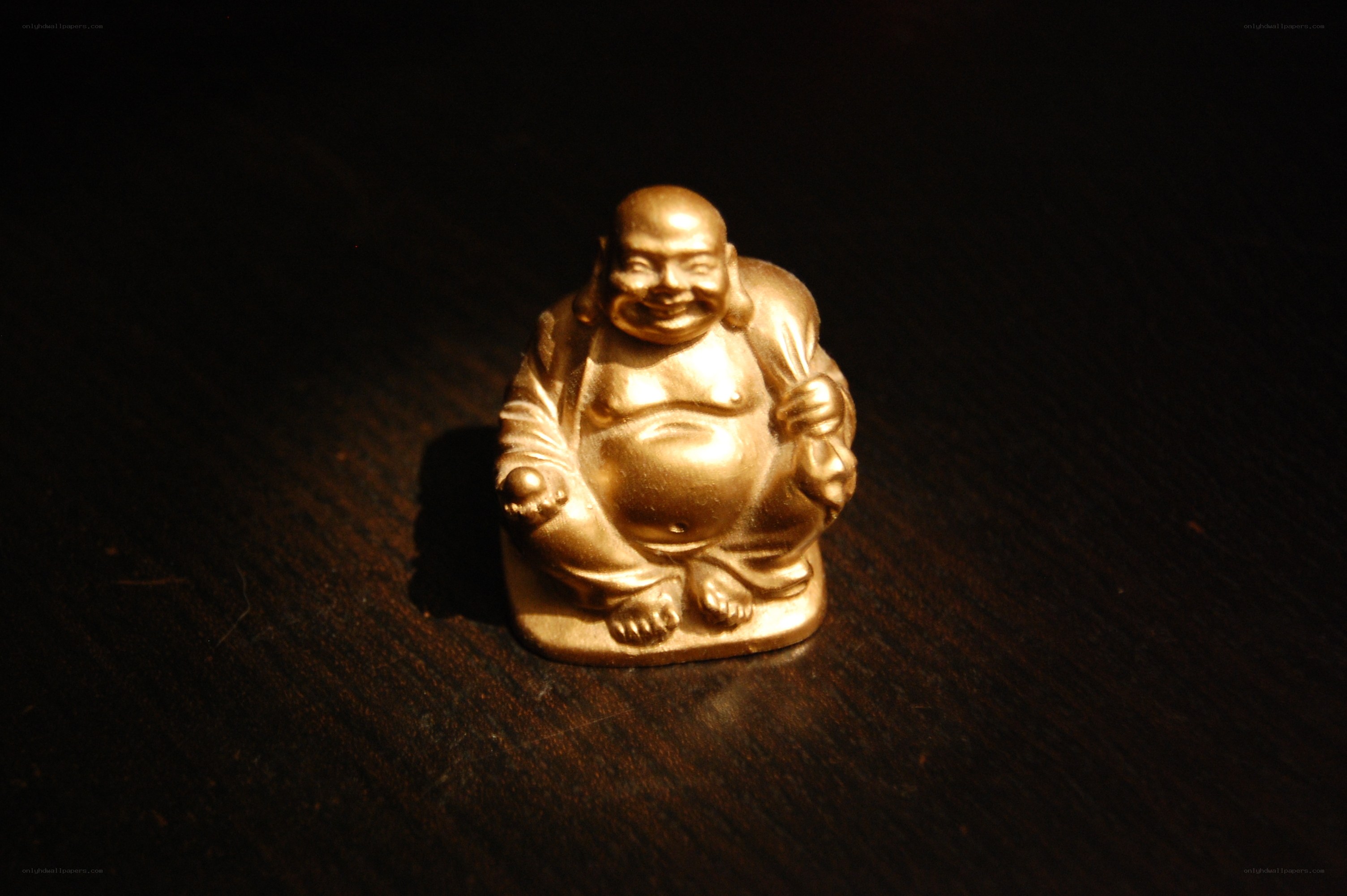 Golden Buddha figurine