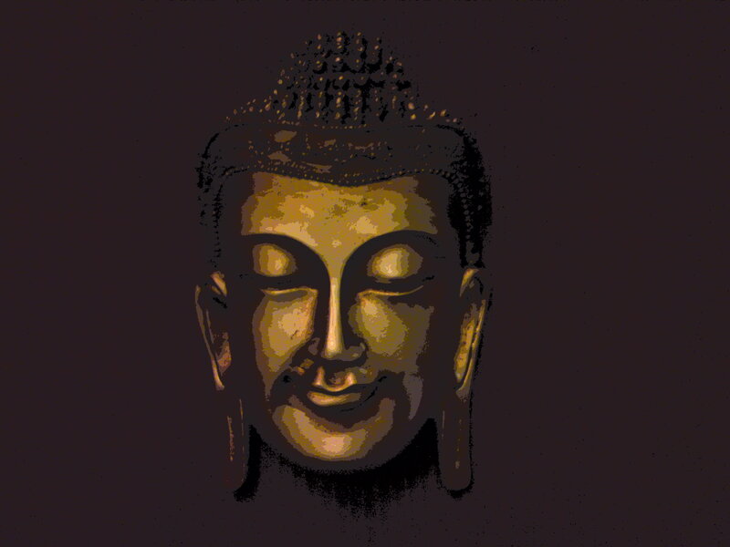 Golden Buddha Head