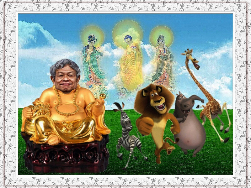 Golden Buddha Statue — Green