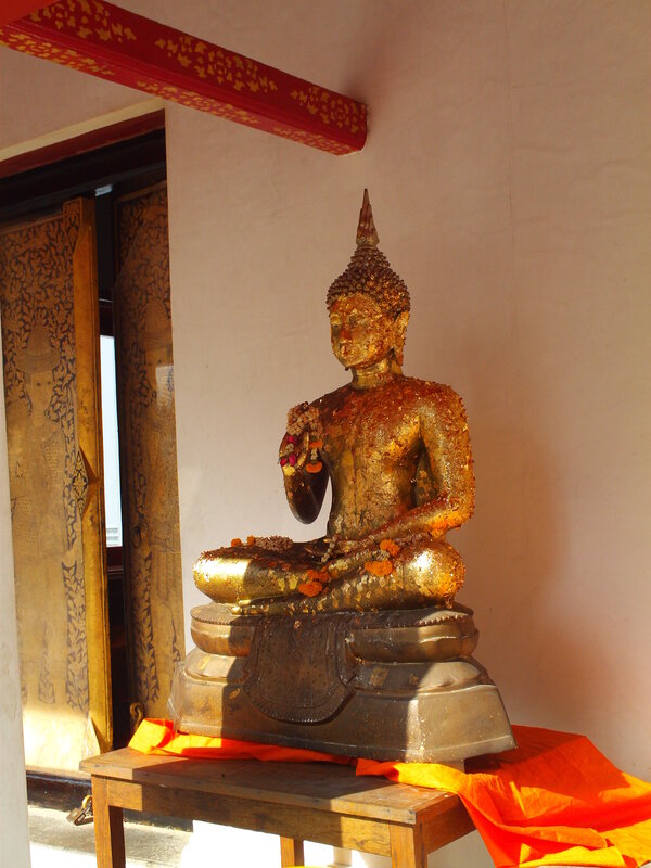 Golden Buddha statue in temple