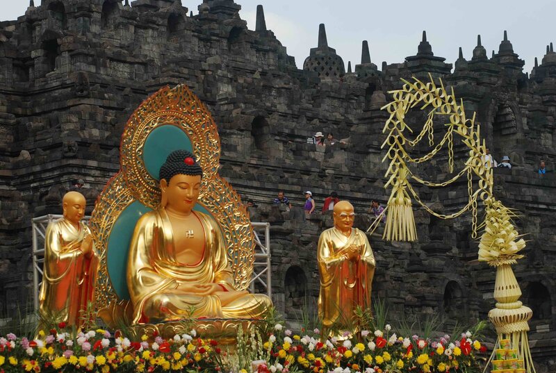 Golden Buddha Statues — Gold, Serene