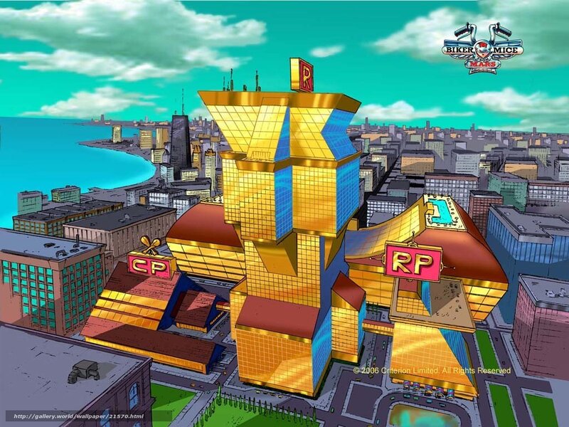 Golden Building in City