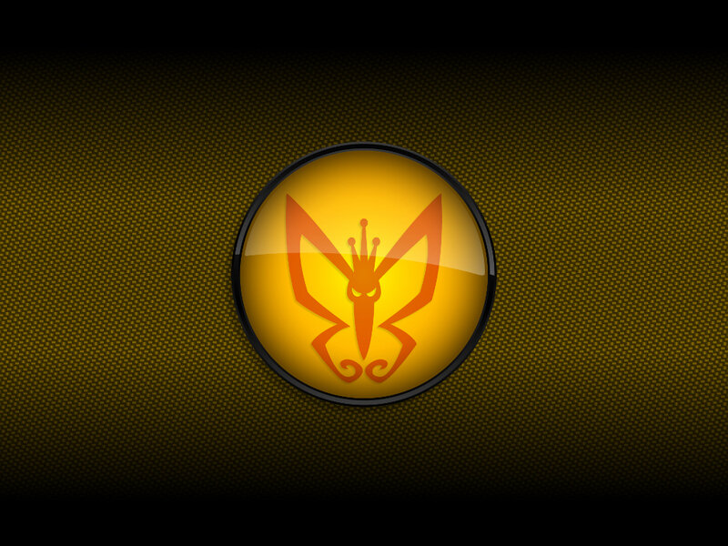 golden butterfly emblem