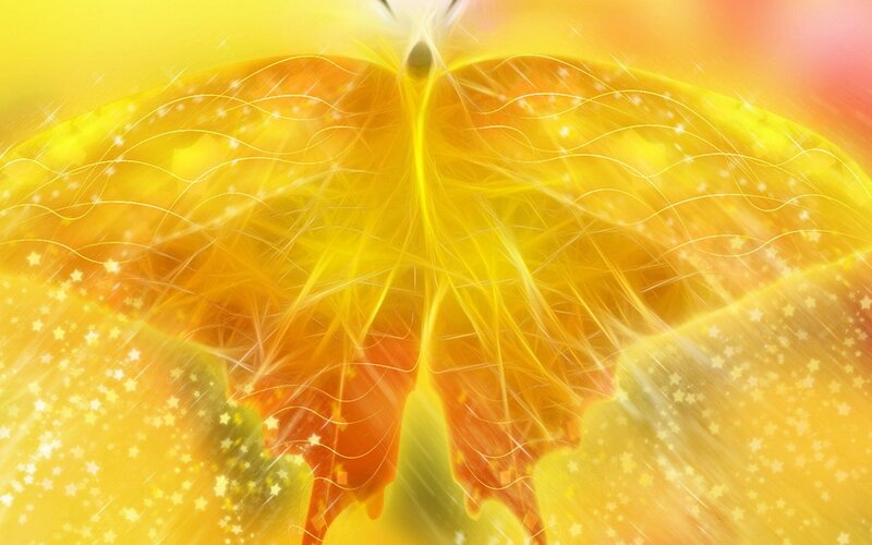 Golden Butterfly Wings — Yellow