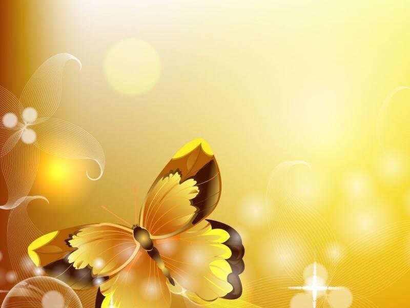 Golden Butterfly — Yellow
