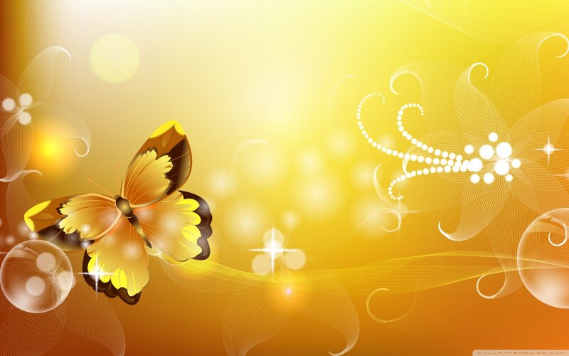 Golden Butterfly — Yellow, Warm