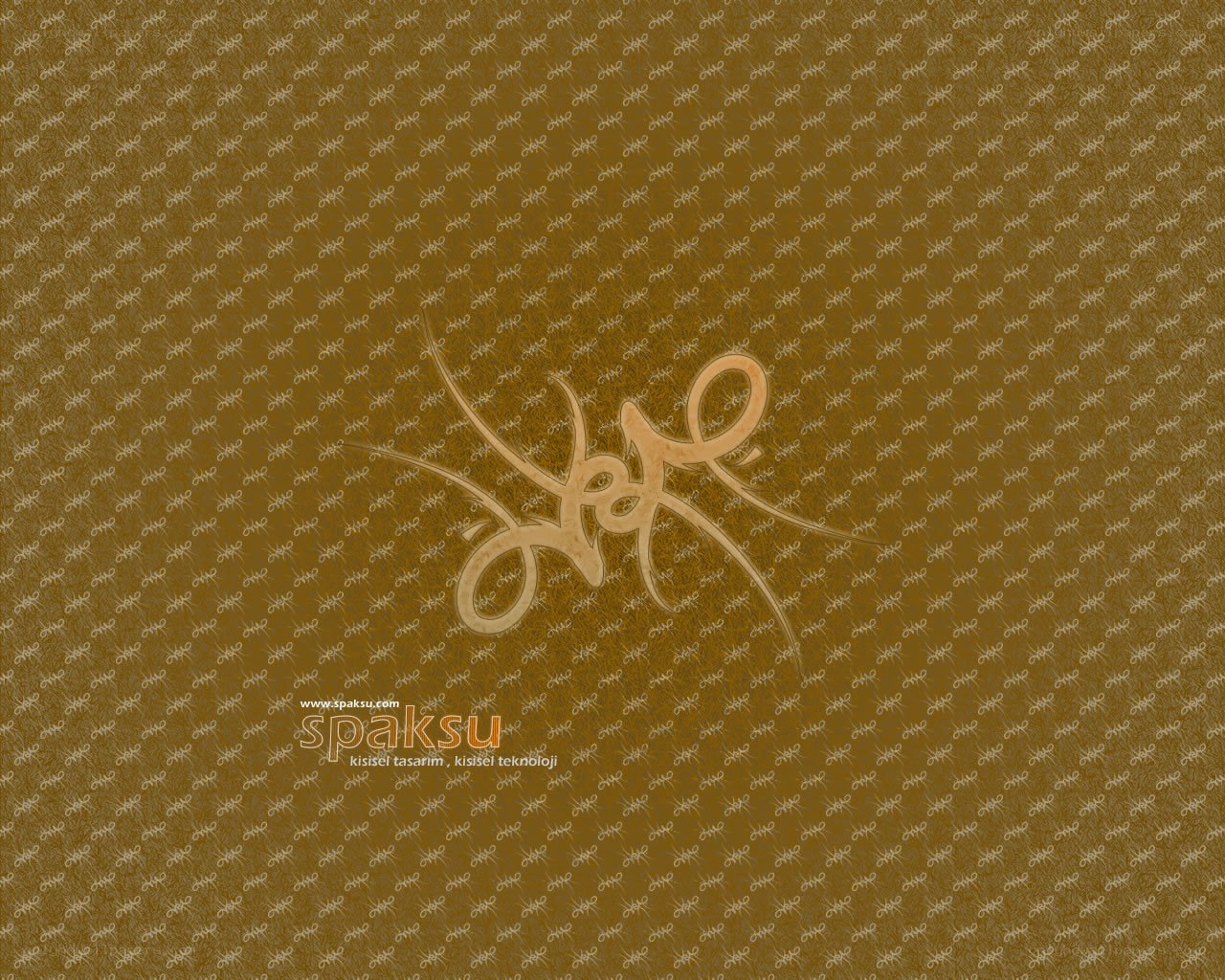 Golden calligraphy design
