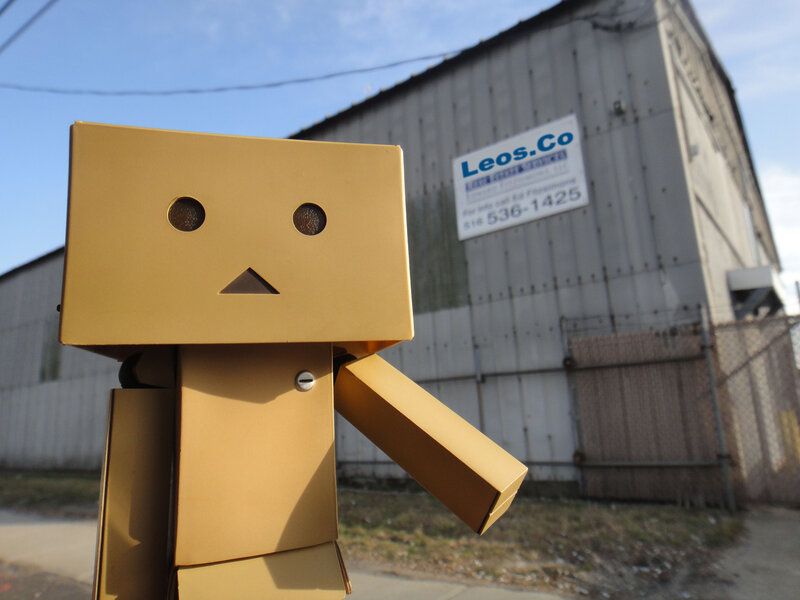 Golden Cardboard Robot