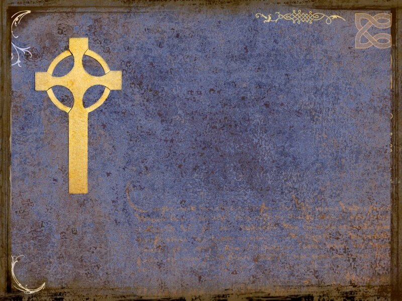 Golden Celtic Cross