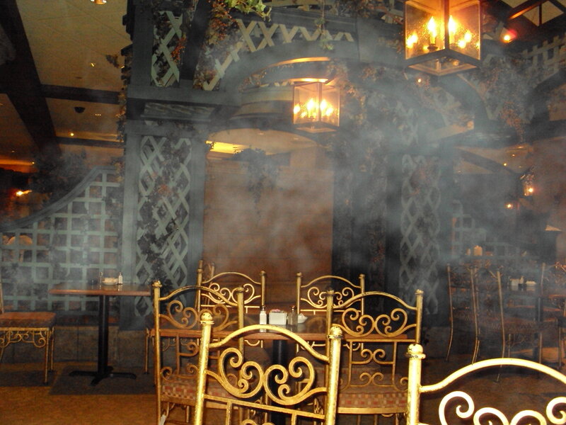 Golden Chairs in Restaurant