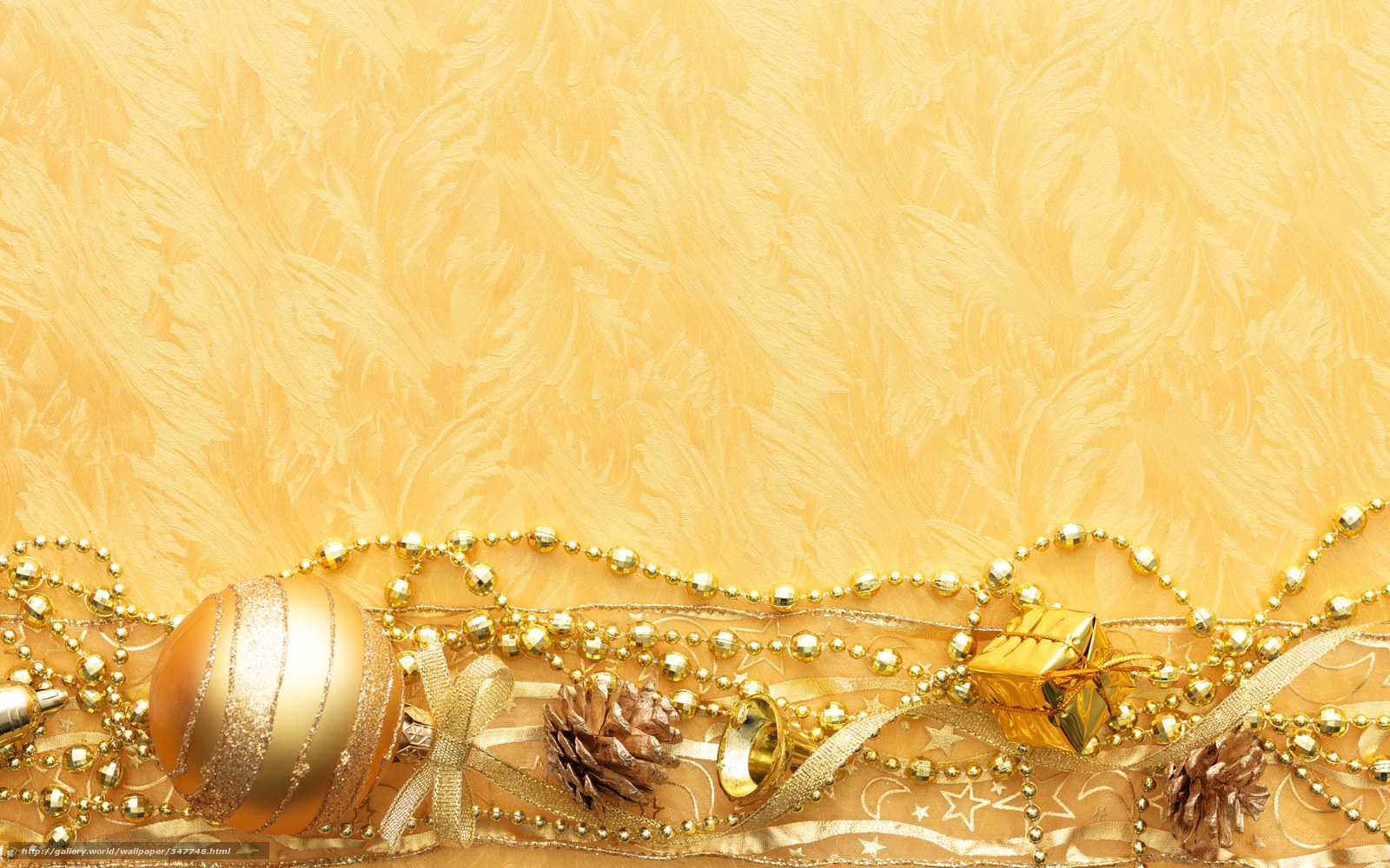 Golden Christmas border