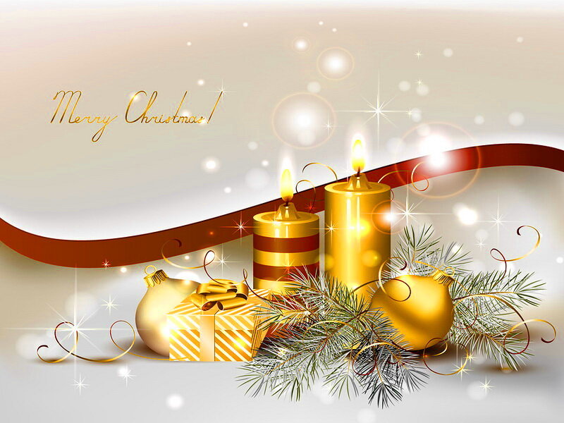 Golden Christmas Decorations — Gold