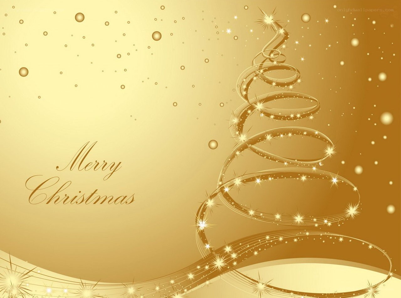 Golden Christmas greeting