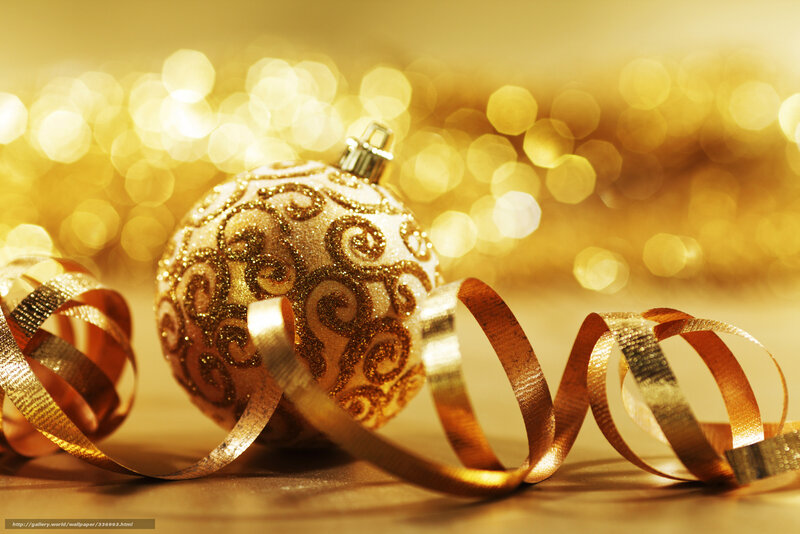 Golden Christmas ornament