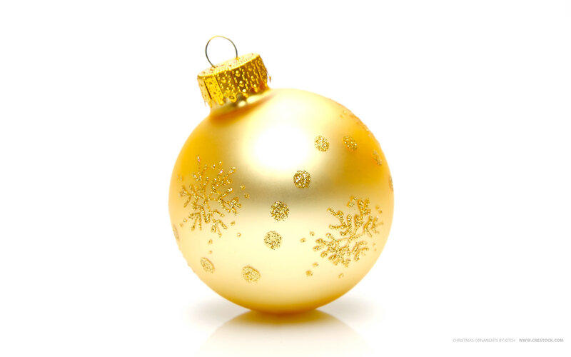golden christmas ornament