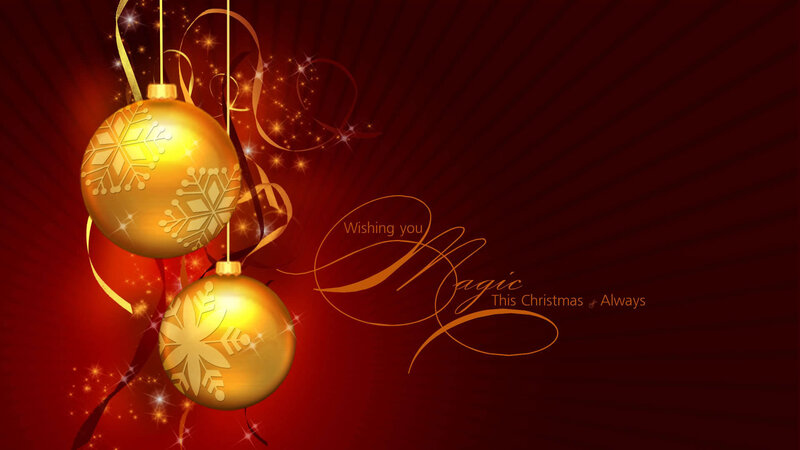Golden Christmas ornaments