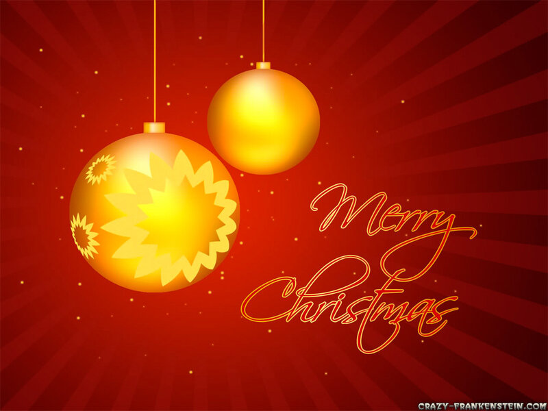 Golden Christmas Ornaments — Red, Festive, Winter