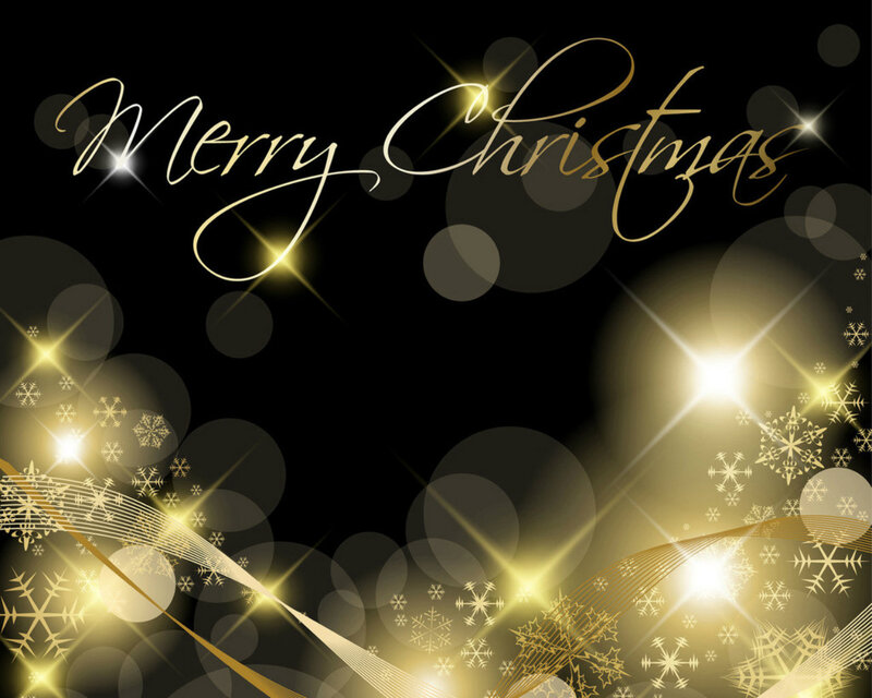 Golden Christmas Text