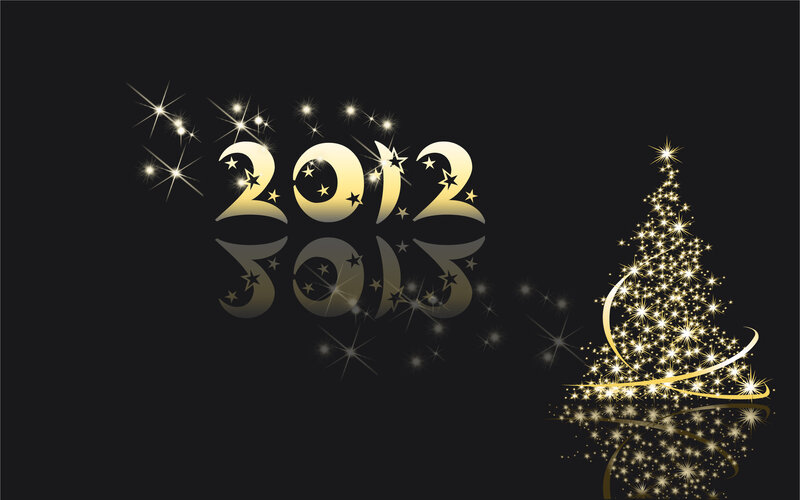 Golden Christmas Tree — Black