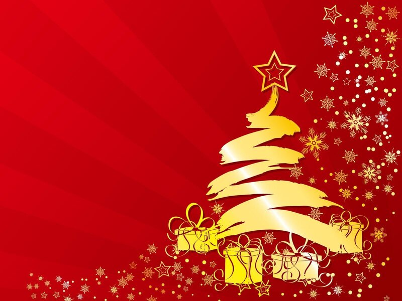 golden christmas tree design