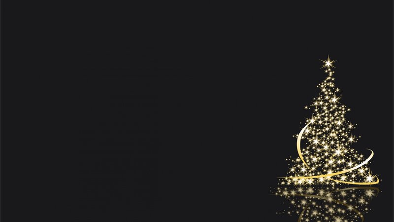 golden christmas tree sparkle