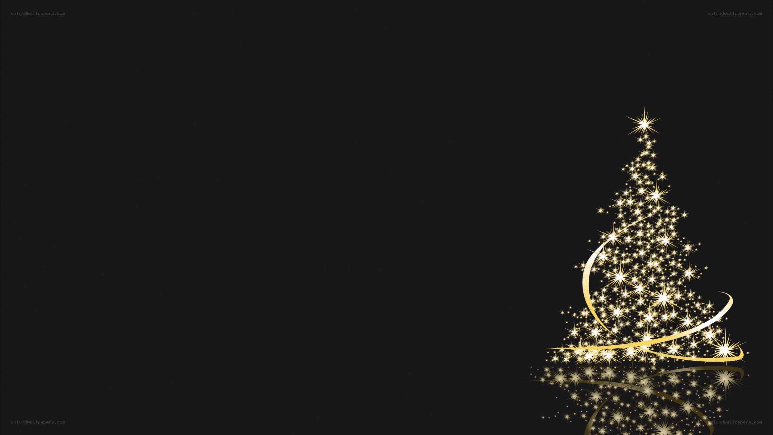 golden christmas tree sparkle