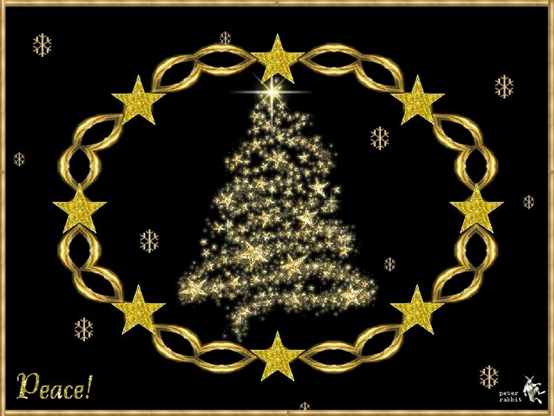 Golden Christmas Tree