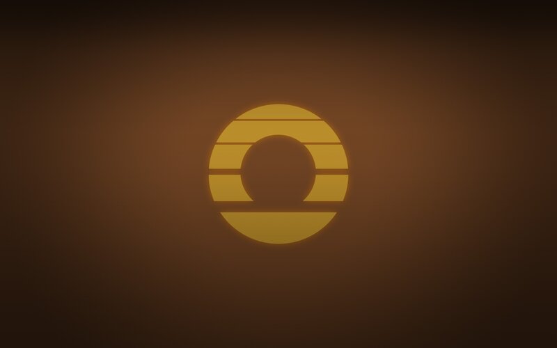 Golden Circular Logo — Gold, Neutral