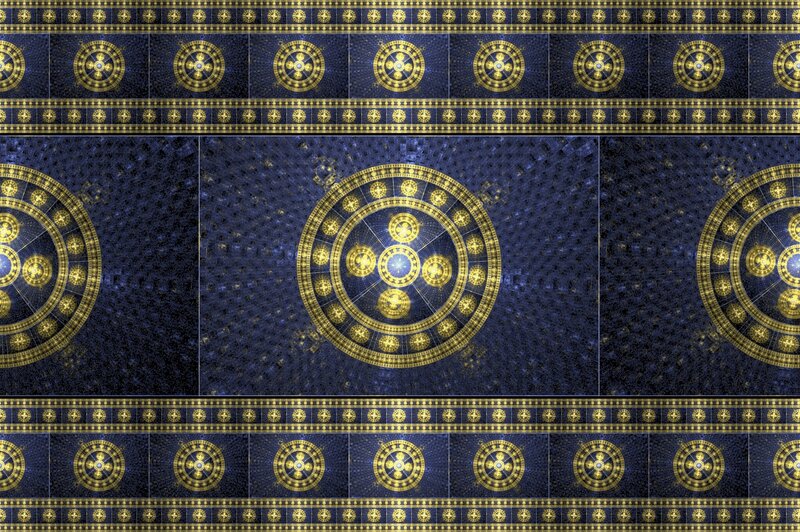 Golden Circular Patterns