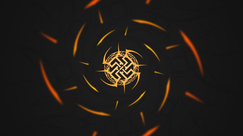 Golden Circular Symbol