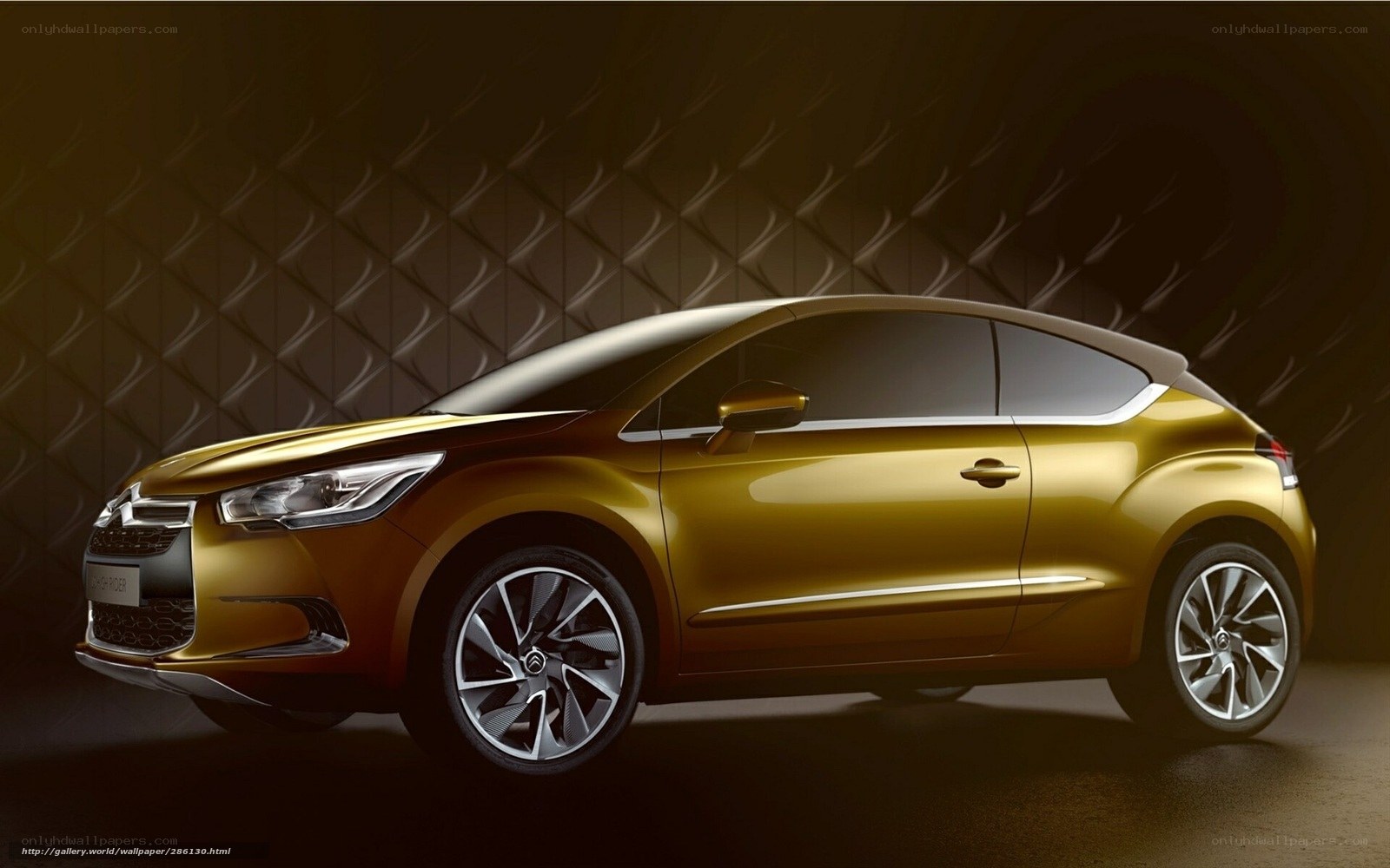 Golden Citroen DS4 Concept