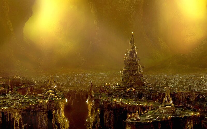 Golden City in Cavern