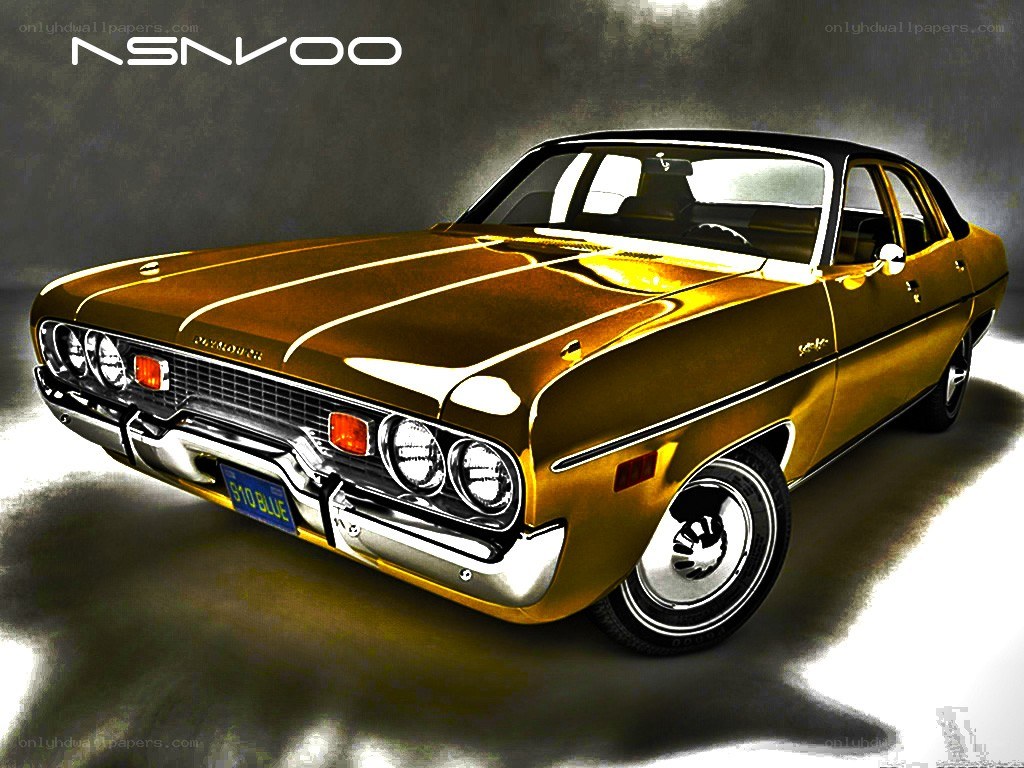 golden classic car