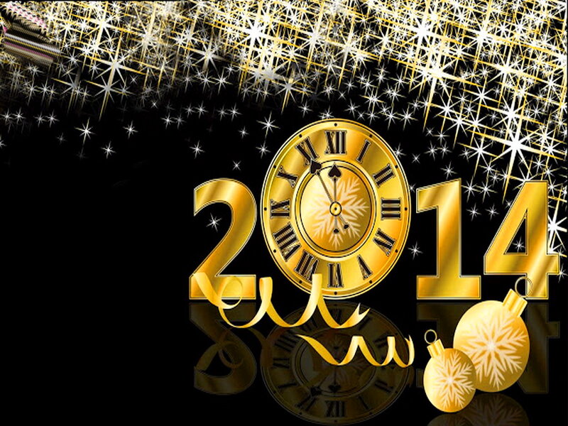 Golden Clock and Numbers — Gold