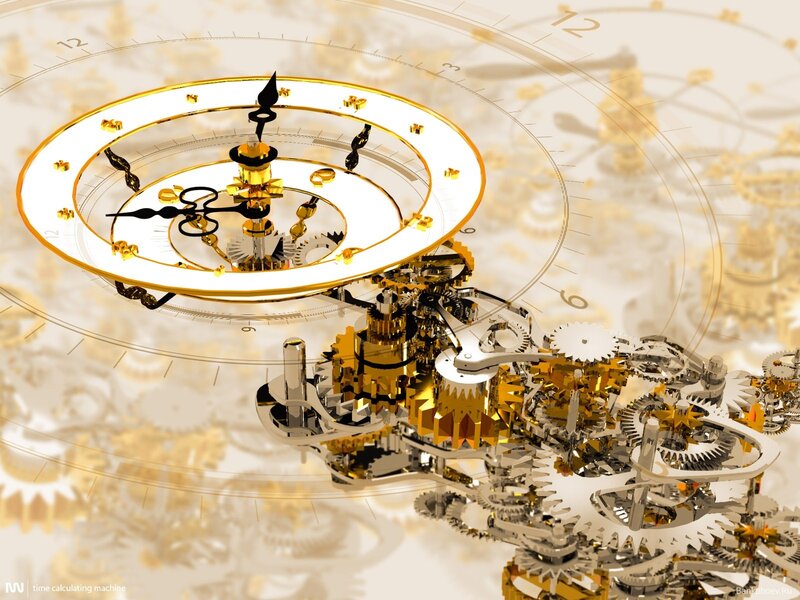 golden clockwork mechanism