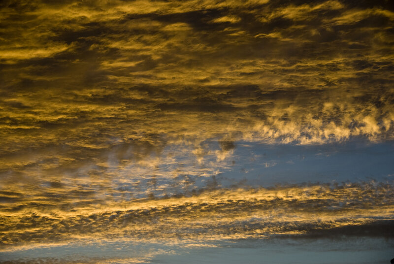 Golden Clouds at Dusk — Gold