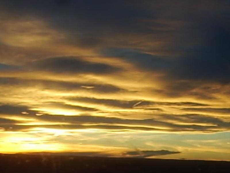 Golden Clouds at Sunset — Gold