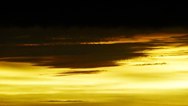 Golden Clouds at Sunset — Yellow