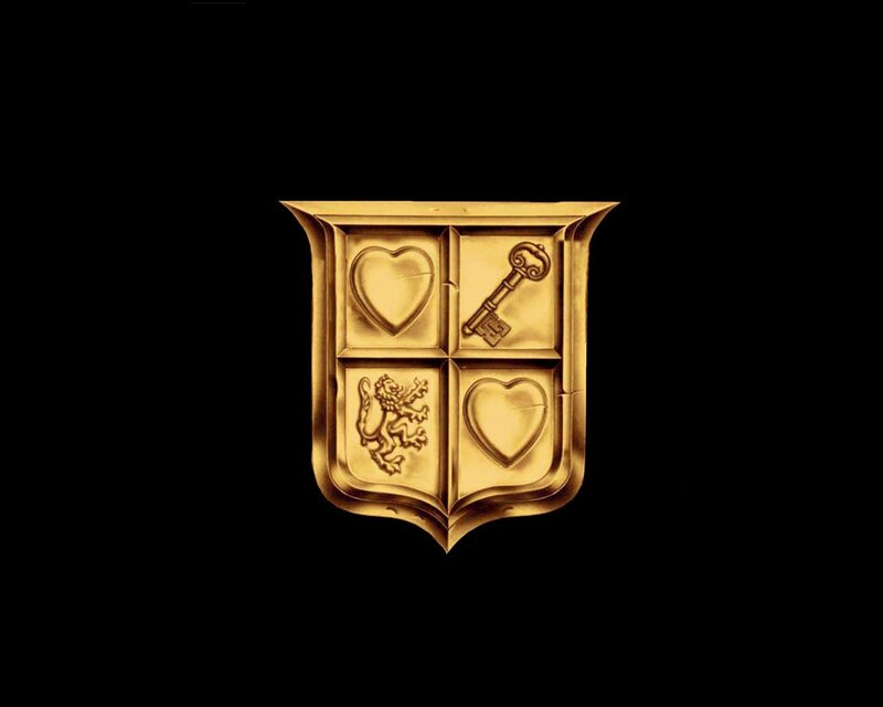 golden coat of arms shield