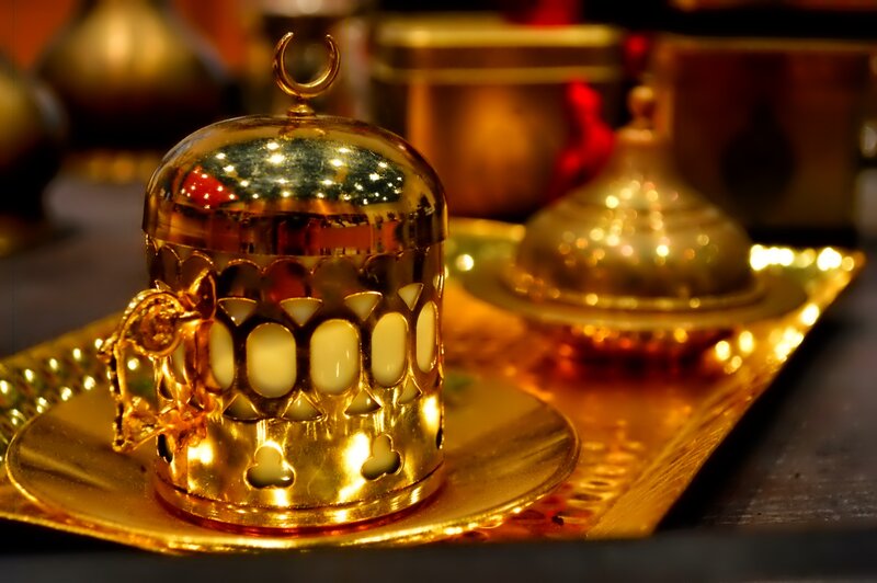 Golden Coffee Cup Set