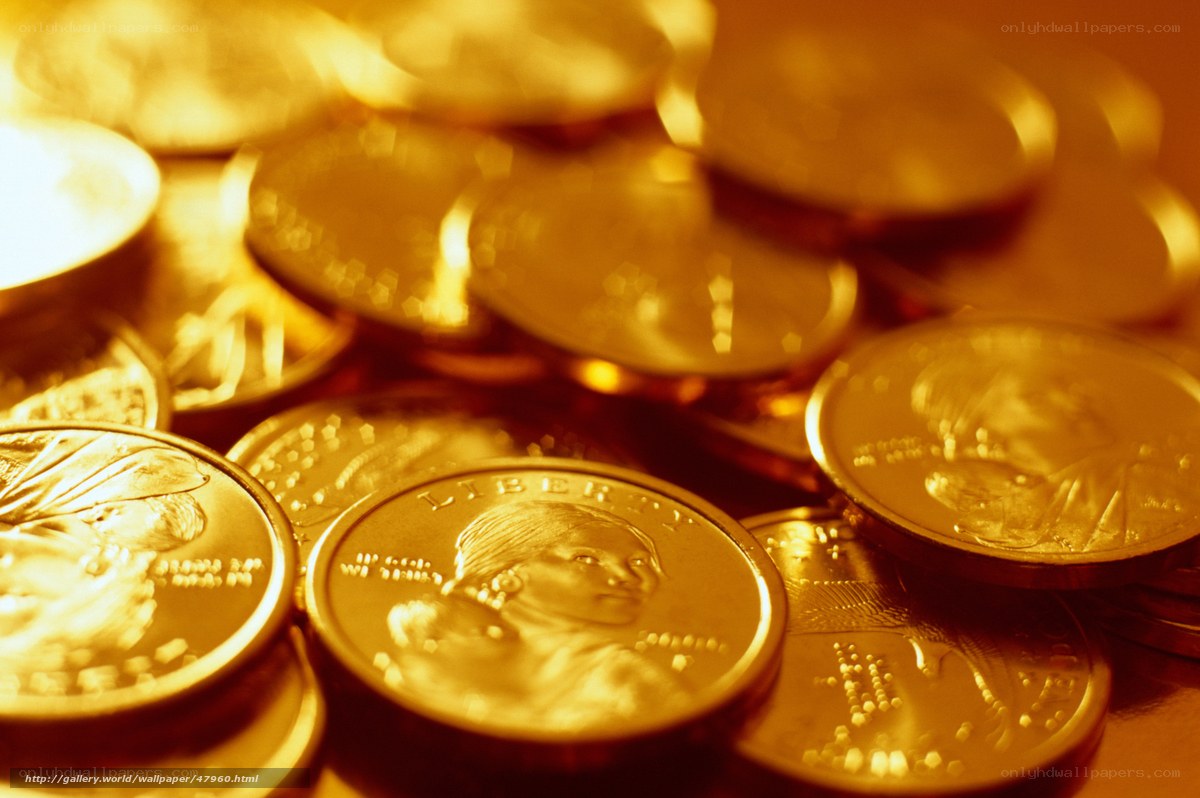golden coins pile