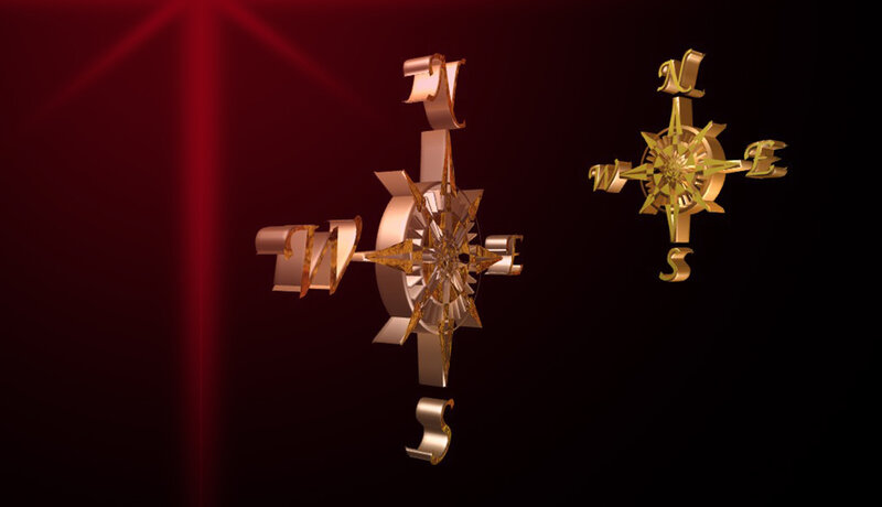 Golden Compass Rose