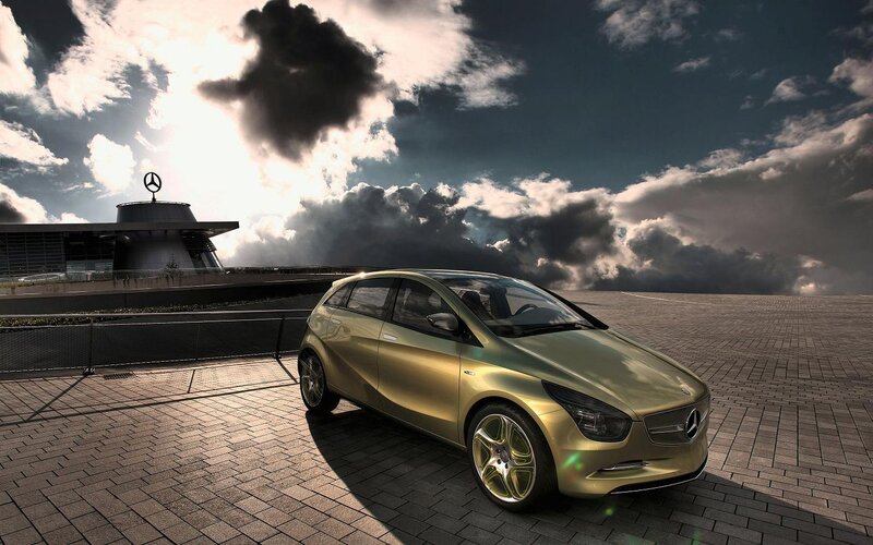 Golden Concept Car — Gold, Dramatic, Afternoon